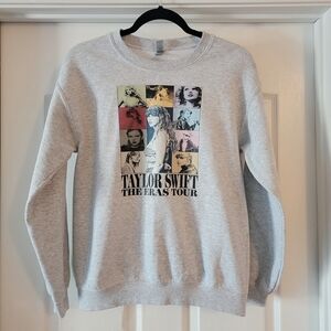 Taylor Swift The Eras Tour Sweatshirt Gray Grey Sweater Gift Trending Swiftie